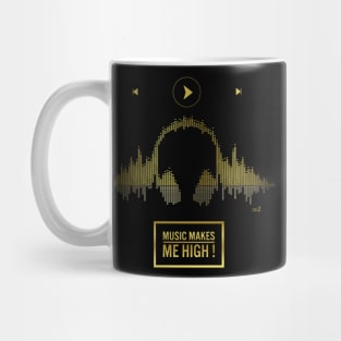 Night music gold Mug